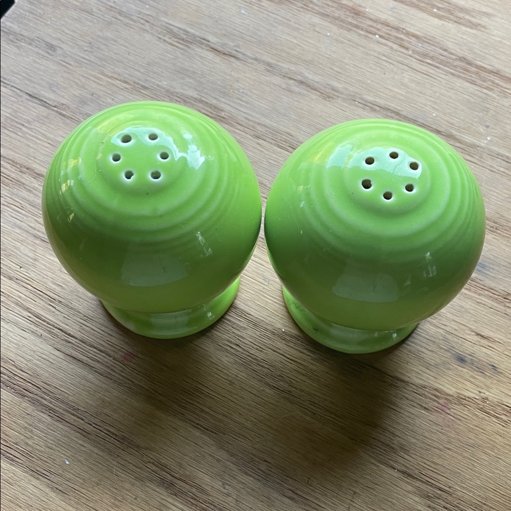 Fiestaware Lime Green Salt and Pepper Shakers